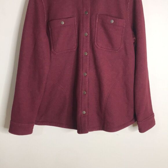 L.L. Bean snap button long sleeve fleece cozy sweater size XL reg - Picture 3 of 12